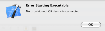 No provisioned iOS device is connected错误解决办法