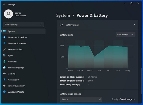 Win11如何查看电池情况？